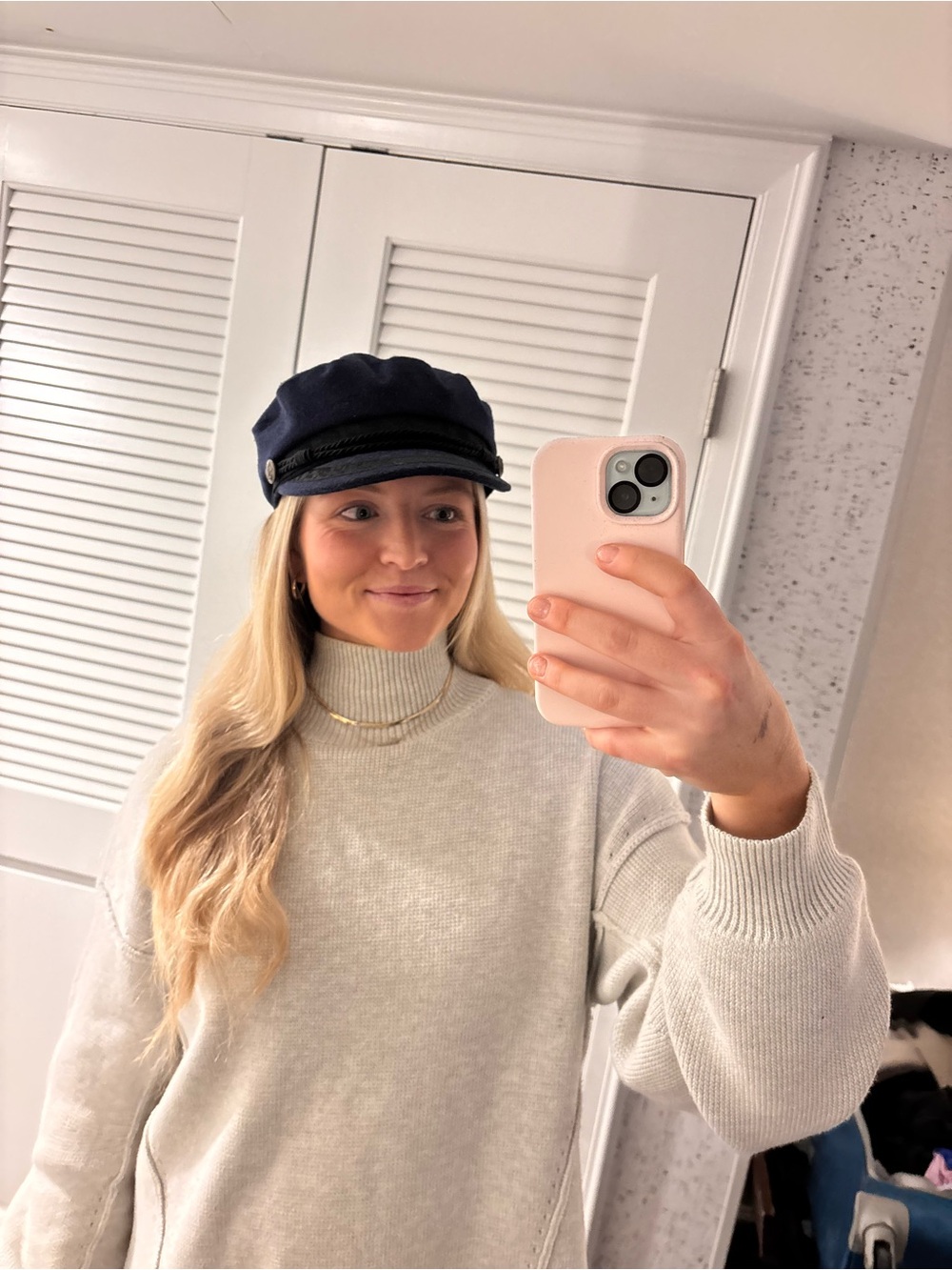 Navy Baker Boy Cap